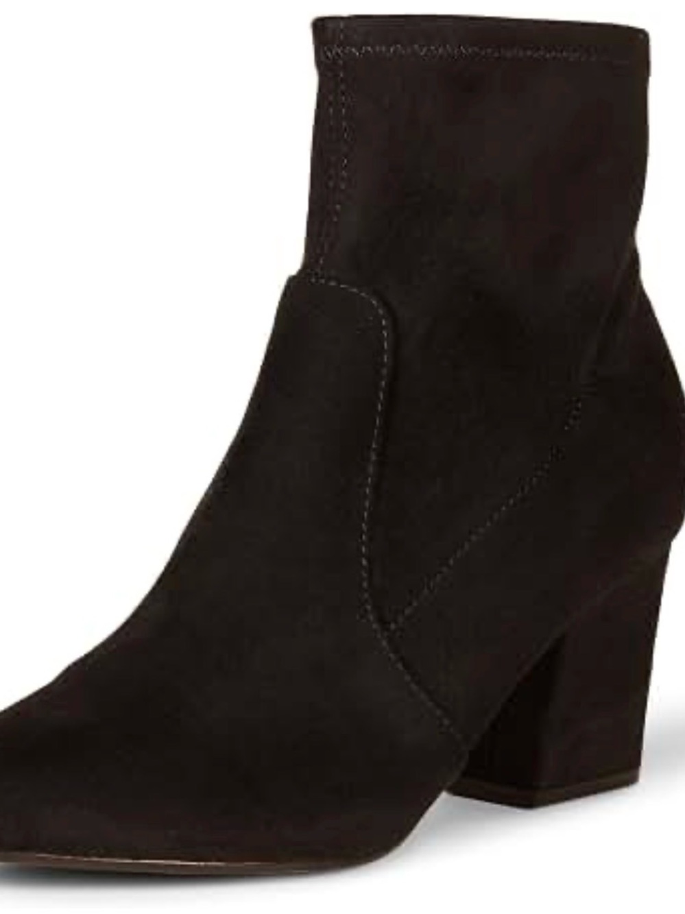 Marc Fisher Women's Black Suede Heel Ankle Boots 8.5